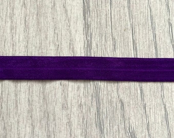 Bright Purple Foldover Elastic | Lingerie Elastic