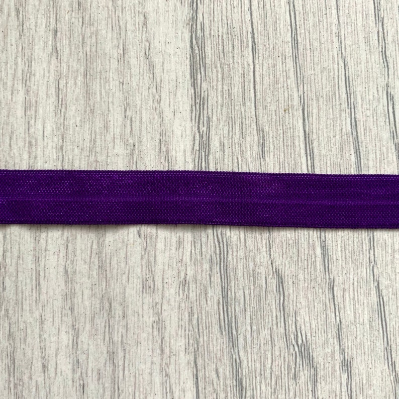 Bright Purple Foldover Elastic Lingerie Elastic image 1