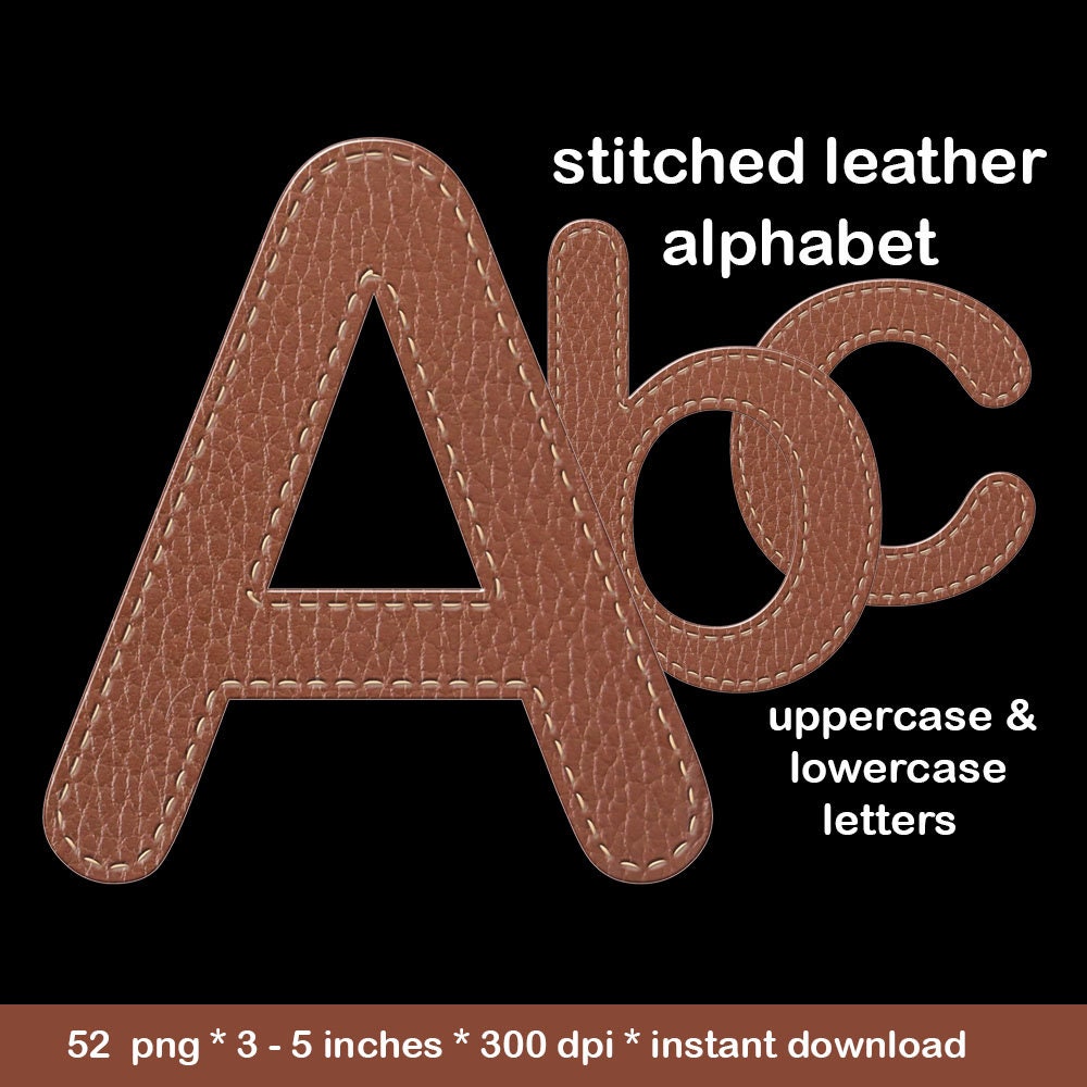 1/2 12.7mm Script Font Alphabet Leather Stamp Set 8140-00 
