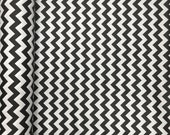 Black Classic Chevron Print Fabric 100 Cotton 91 92 quot Wide By The Yard