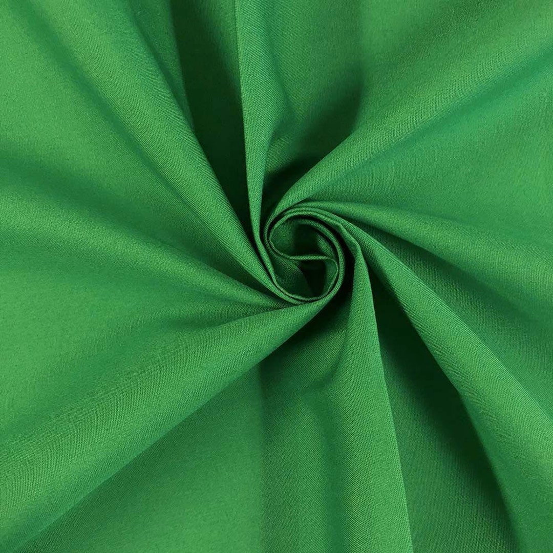 Kelly Green 100% Cotton Broadcloth Fabric 59 Inches - Etsy