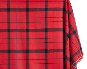 Flannel Brushed Tartan Plaid Fabric Geometric Hypoallergenic Cotton Michael Yarn Dyed Fabric By The Yard To Sew Apparel, Décor, & More