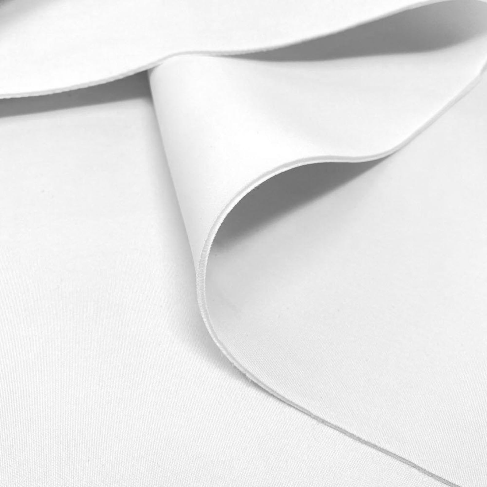 White Scuba Knit Fabric 3mm Thick Neoprene Polyester Spandex Etsy