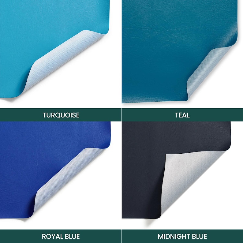 Tela vinílica marina Ottertex con reverso de poliéster, impermeable, resistente a la abrasión y a los rayos UV, de alta resistencia para tapicería exterior, PVC para costura y tapicería. imagen 7