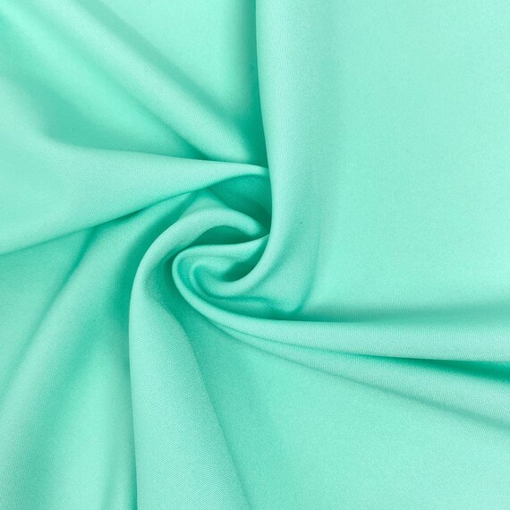 Aqua Poplin Fabric Polyester Solid 60'' by the Yard - Etsy
