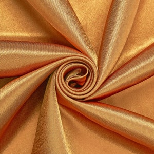 Copper Crepe Back Satin Bridal Fabric for wedding dresses, decorations, drapes, crafts crepeback by the yard