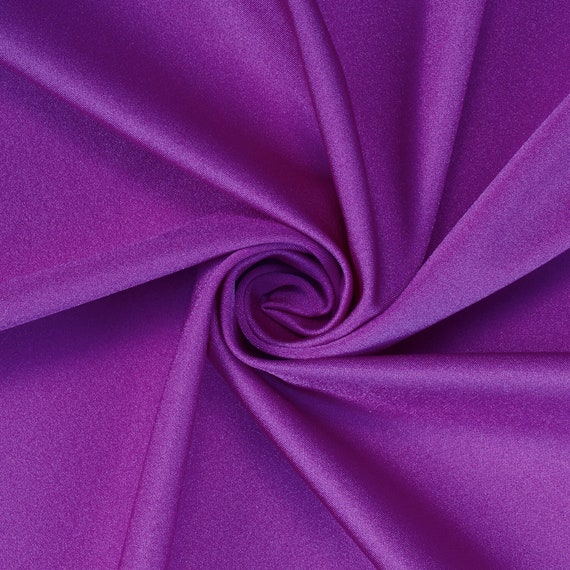 Spandex Polyester Fabric - Fuchsia - Shiny Stretch Polyester / 20% Spa