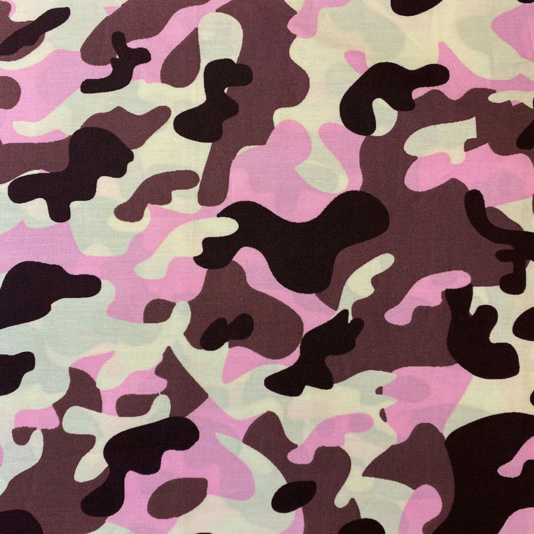 Pink Military Army Camo Print Fabric 100% Cotton 58/60 Wide Sold BTY -   Canada