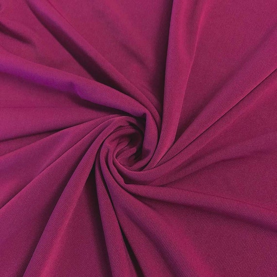 Magenta ITY Polyester Stretch Fabric Etsy
