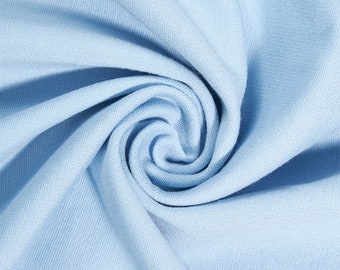 Ponte De Roma Tela de punto elástico Rayón Nylon Spandex Azul claro 60 "Super suave corte a medida