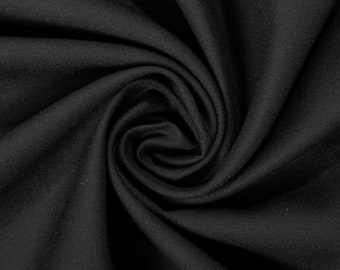 Black Rayon Challis Fabric 100% Rayon 53/54&quot; wide Sold by the Yard Many Colors