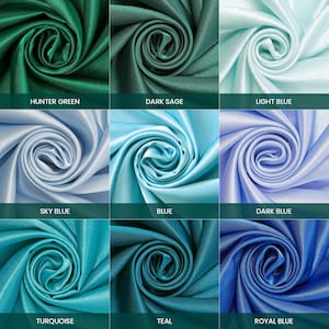Premium Filament Yarn Polyester Crepe Back Satin Bridal (58/60 Inch) Silky Fabric By The Yard For Sewing Apparel, Accessories, Décor & More image 7