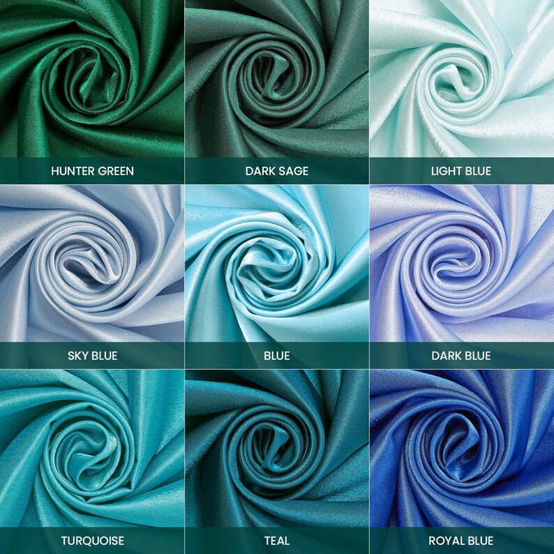 Premium Filament Yarn Polyester Crepe Back Satin Bridal (58/60 Inch) Silky Fabric By The Yard For Sewing Apparel, Accessories, Décor & More image 7