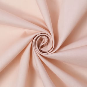 Rose Gold Cotton Polyester Broadcloth Fabric Apparel 45&quot; Inches Solid PolyCotton Per Yard