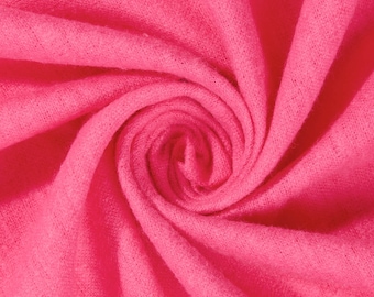 Fuchsia Cotton Flannel Fabric 45" Wide Soft Warm Comfy By The Yard