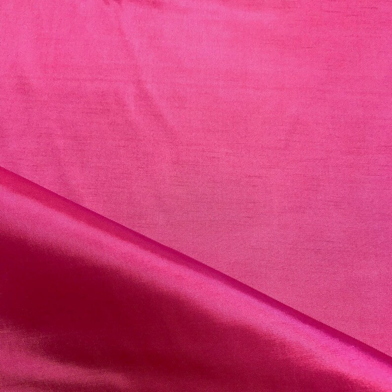 Fuchsia Polyester Lining Fabric Silk Habutae 60 Wide | Etsy