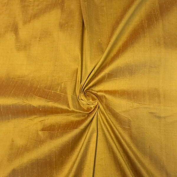 Black Gold Metallic Embrodiered Silk Dupioni