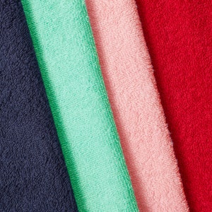 9 oz Cotton Terry Cloth Hypoallergenic 44/45&quot; Fabric By The Yard