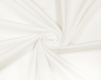 Julien Brushed Twill 60" Cotton Fabric By The Yard - White