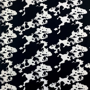 Zwart-wit koe print stof 100% katoen boerderijdier 58/60 &quot;breed verkocht BTY