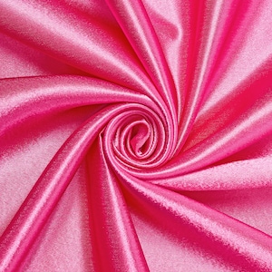 Dark Fuchsia Crepe Back Satin Bridal Fabric for wedding dresses, decorations, drapes, crafts crepeback by the yard