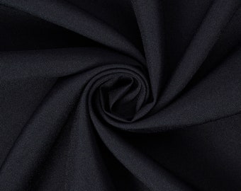 Dark Navy Poplin Fabric Polyester Solid 60'' by the Yard Table Covers Decoration Apparel