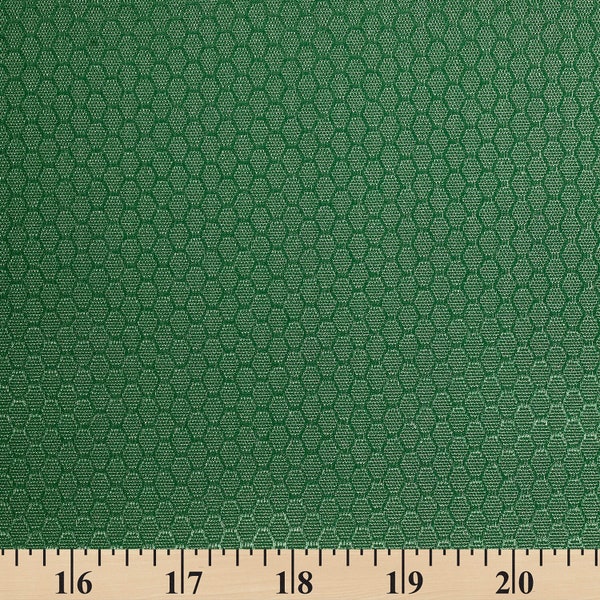 Ottertex 300D Solution Dyed PU Waterproof Hexagon Grid Ripstop Fabric - Hunter Green 60/61" By The Yard