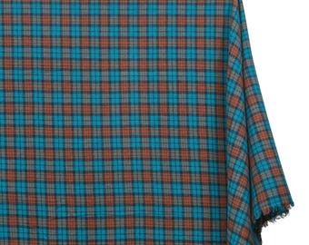 Flannel Brushed Hypoallergenic Cotton Tartan Plaid Geometric #16 Yarn Dyed Fabric By The Yard To Sew Apparel, Accessories, & Décor