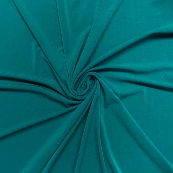 Fabric by the Yard Teal ITY Matte Jersey Japan Fabric Craft Supplies