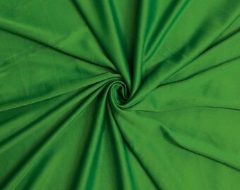 1M FOREST GREEN LINING  FABRIC 45" WIDE silky
