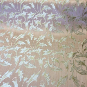 Rosa / Gold Damast Jacquard Blüte Brokat Stoff 118&quot;bulk stock