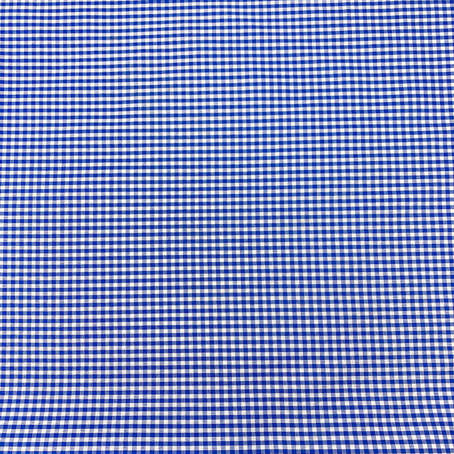 Royal Blue Gingham 1/12 Wide Square Fabric 60 Wide Etsy