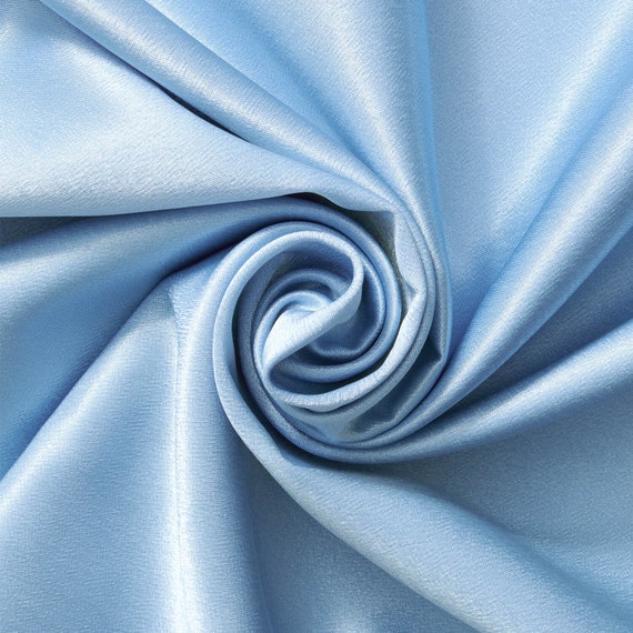 Dazzling Blue Silk Crepe Back Satin Fabric main image 1