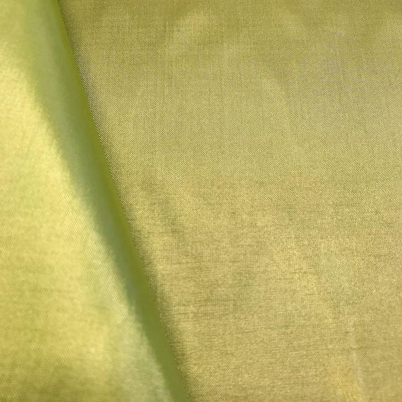 114cm 1 mtr lime green silky smooth lining satin fabric..45” wide