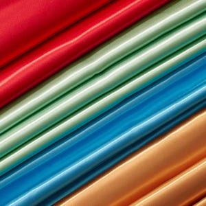 Bridal Satin Chameuse 160 GSM  60/61 Inch Silky Polyester Fabric By The Yard For Sewing Apparel, Accessories, & Décor
