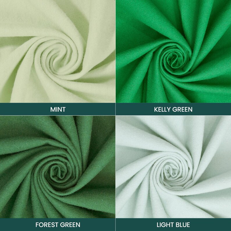 Cotton Flannel Fabric (5 oz) 100% Hypoallergenic 44/45 Inch Insulating By The Yard For Sewing Apparel, Accessories, & Décor image 5