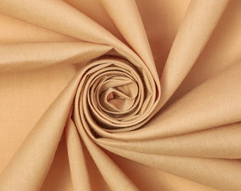 Sand Cotton Polyester Broadcloth Fabric Apparel 45" Inches Solid PolyCotton Per Yard