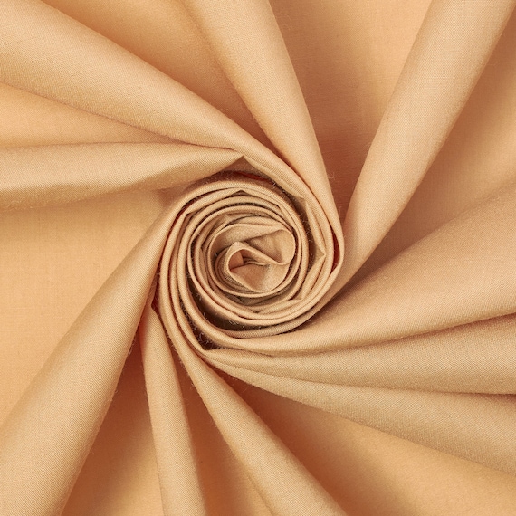 Sand Cotton Polyester Broadcloth Fabric Apparel 45" Inches Solid PolyCotton Per Yard