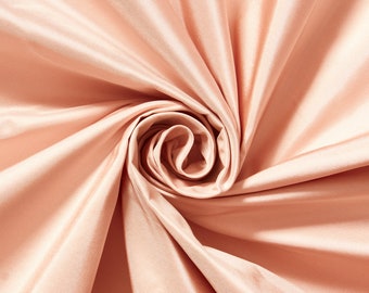 Blush Silk Taffeta Fabric 100% Pure Silk 54" Wide Sold By The Yard