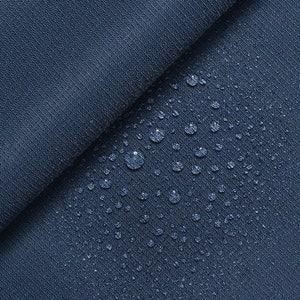 Ottertex® Polyester Ripstop (DWR Coated) 200 Denier 100% Polyester 58/60" Wide Water-Resistant Fabric BTY Navy Blue