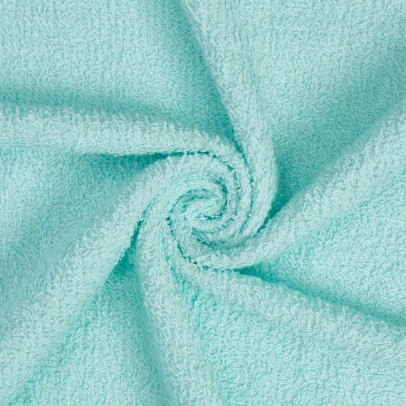 Mint Terry Cloth Fabric 45 Wide 100% Cotton Sold By The Yard