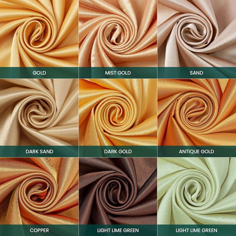 Premium Filament Yarn Polyester Crepe Back Satin Bridal (58/60 Inch) Silky Fabric By The Yard For Sewing Apparel, Accessories, Décor & More image 5