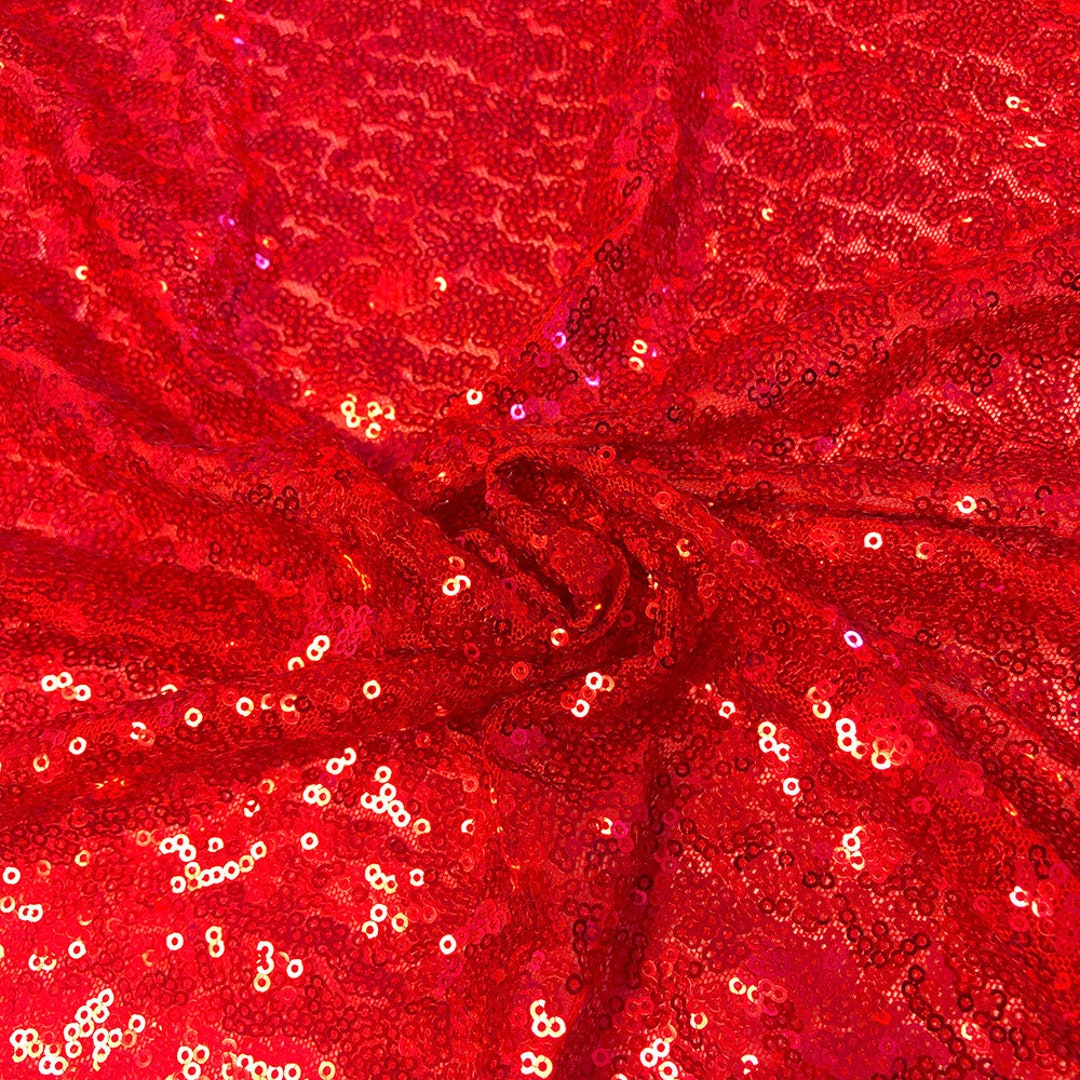 Micro Sequins Zigzag Micro Sequins Starlight Fabric on Stretch Mesh Fabric 50