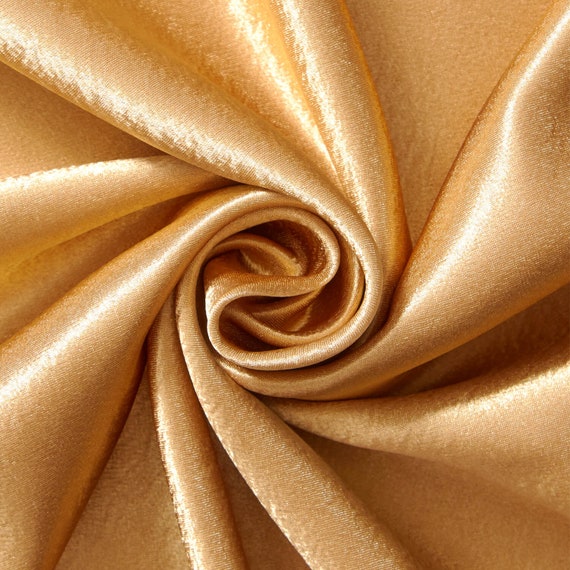 Antique Gold Crepe Back Satin Bridal Fabric for Wedding Dresses,  Decorations, Drapes, Crafts Crepeback by the Yard 