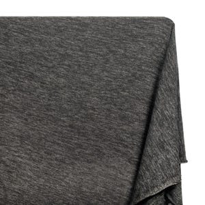 Brushed Two-Tone Hacci 68&quot; Knit Fabric By The Yard - Charcoal