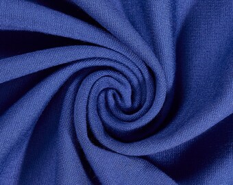 Ponte De Roma Stretch Knit Fabric Rayón Nylon Spandex Azul Real 60" Súper Suave cortado a medida