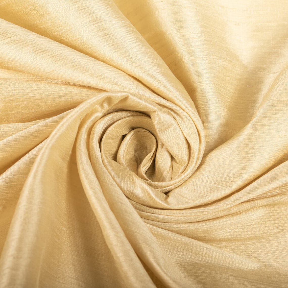 French Vanilla Dupioni Silk Fabric main image 1