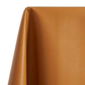 Caramel Distressed Breathable Leather Look and Feel Upholstery by the Yard  Pattern G401 