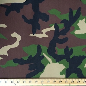Ottertex™ Printed Canvas Fabric Waterproof Outdoor 60&quot; Wide 600 Denier By The Yard - Camo