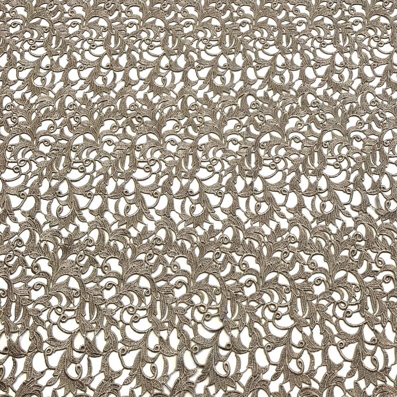 Sand Heather Guipure French Venice Lace Embroidery 52 inches wide many colors